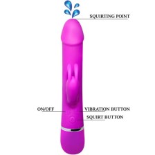 PRETTY LOVE - HENRY VIBRATOR WITH 12 VIBRATION MODES AND SQUIRT FUNCTION