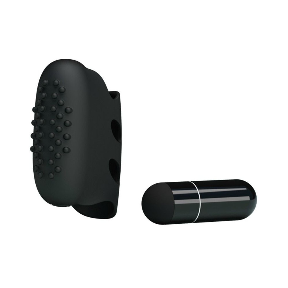 PRETTY LOVE - FLIRTATION STEWARD BLACK VIBRATION THIMBLE