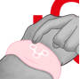 WATCHME - WIRELESS-TECHNOLOGIE-UHR ZARTES ROSA