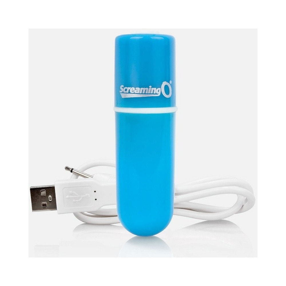 SCREAMING O - BALA VIBREURA RECHARGEABLE VOOOM BLEU