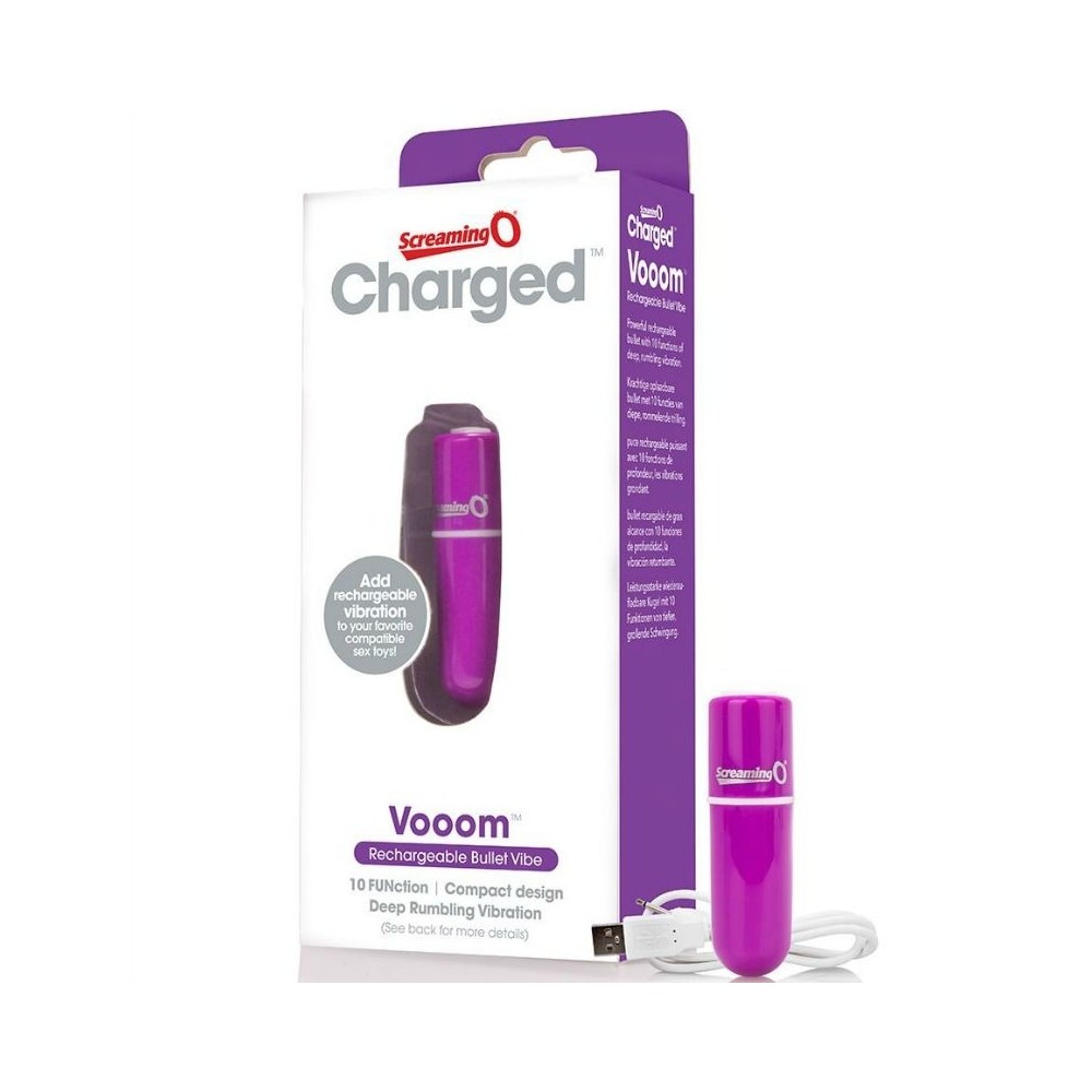 SCREAMING O - BALA VIBREURA RECHARGEABLE VOOOM VIOLET