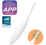SATISFYER - TWIRLING JOY CLIT TIP VIBRATOR WHITE