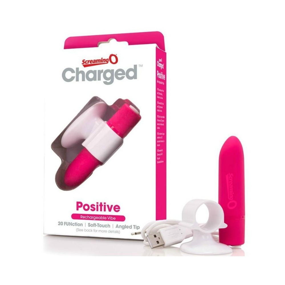 SCREAMING O - MASSAGER RECARREGVEL POSITIVO ROSA