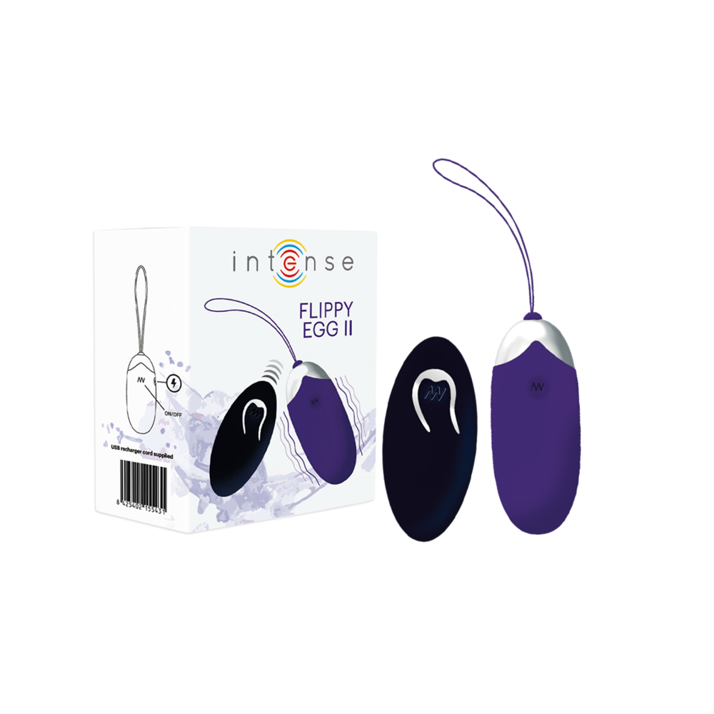 INTENSE - FLIPPY II VIBRANTE OVO COM CONTROLE REMOTO ROXO