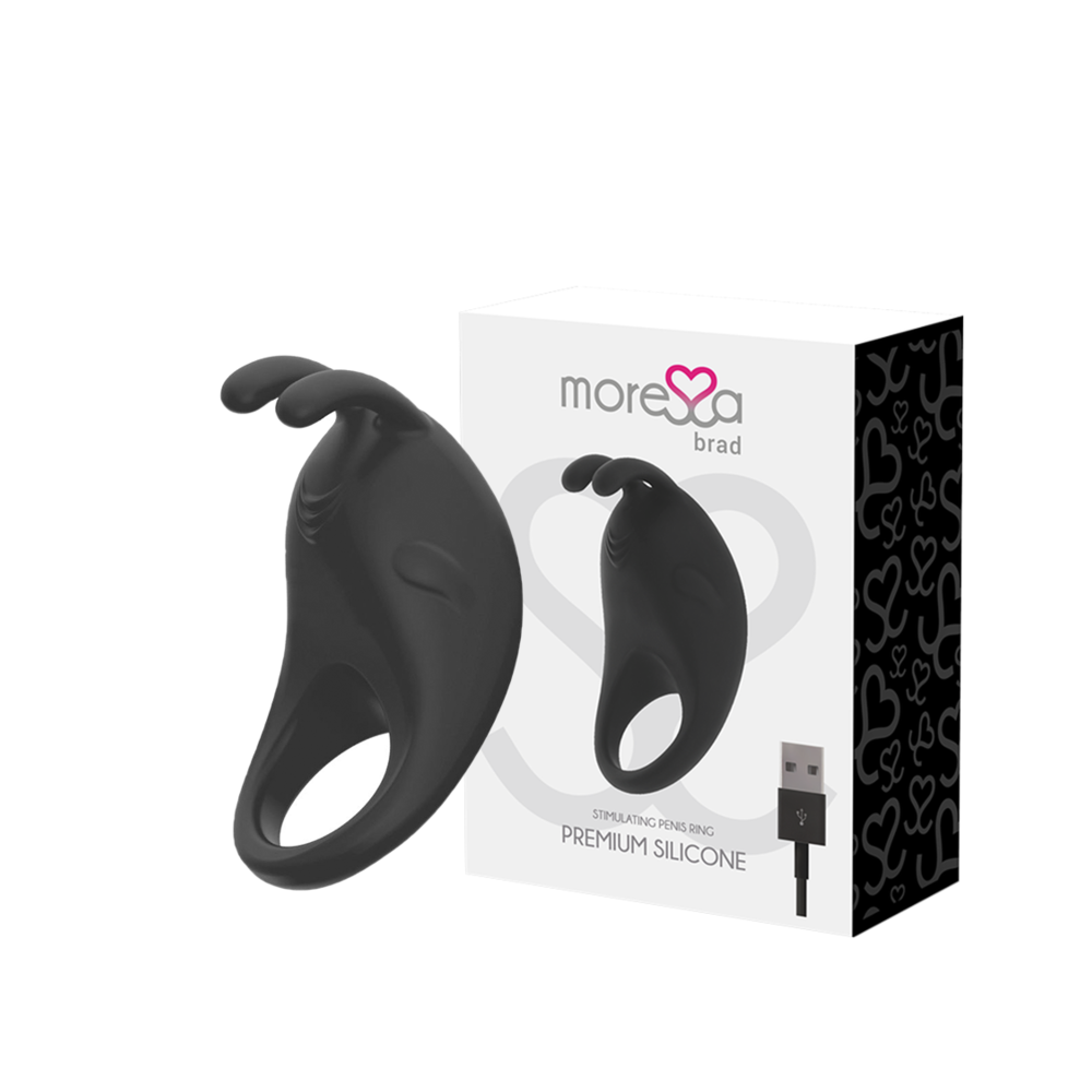 MORESSA - BRAD PREMIUM SILICONE RECARREGVEL PRETO