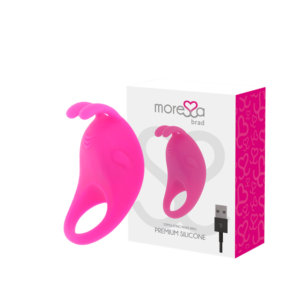 MORESSA - BRAD PREMIUM SILICONE RECHARGEABLE ROSE