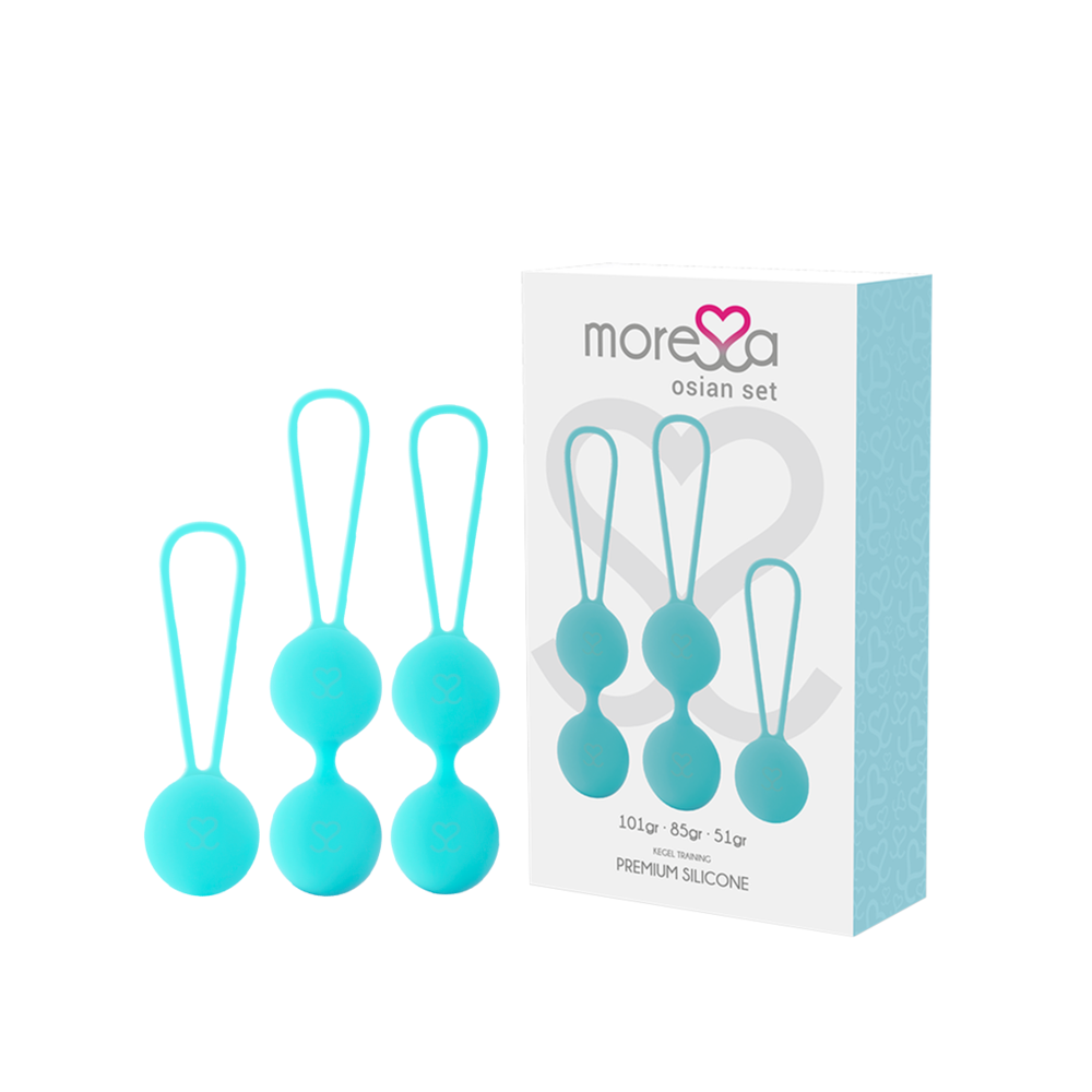 MORESSA - CONJUNTO OSIAN SILICONE PREMIUM TURQUESA