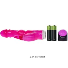 BAILE - VIBRADOR WAVES OF PLEASURE FANTASY COM COELHO 23 CM