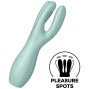 SATISFYER - VIBRATEUR THREESOME 3 MENTHE