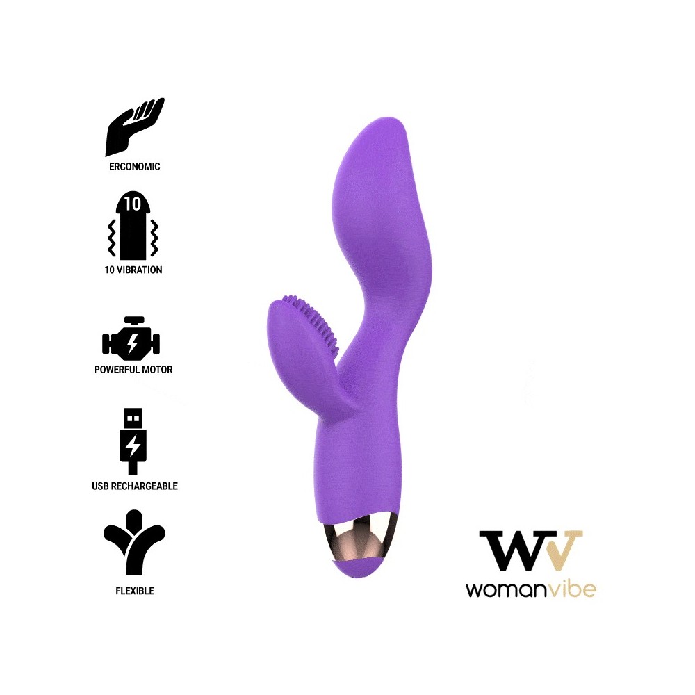 WOMANVIBE - VIBRATEUR EN SILICONE RECHARGEABLE DONNA