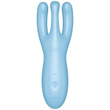 SATISFYER - APP VIBRADOR THREESOME 4 AZUL