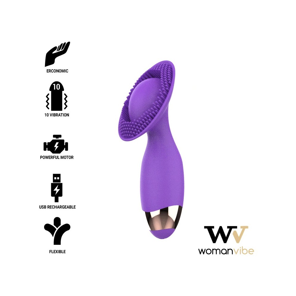 WOMANVIBE - SILICONE RECARREGÁVEL DE ESTIMULADOR DE CACHORRO