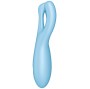 SATISFYER - APPLICATION VIBRATEUR THREESOME 4 BLEU