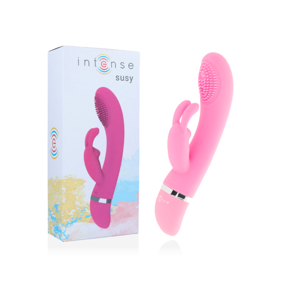 INTENSE - SUSY OSCILLATING VIBRATOR SILICON RABBIT PINK