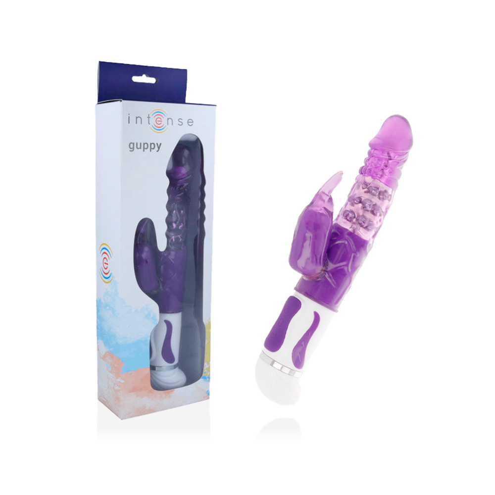 INTENSE - VIBRATEUR ROTATEUR GUPPY LILAS