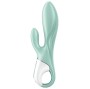 SATISFYER - AIR PUMP BUNNY 5+ APLICATIVO VIBRADOR DE COELHO INFLVEL VERDE