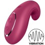 SATISFYER - DIPPING DELIGHT AUFLEGVIBRATOR ROT