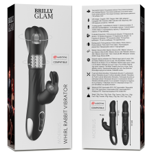 BRILLY GLAM - MOEBIUS VIBRADOR RABBIT E ROTADOR + CONTROLO REMOTO WATCHME