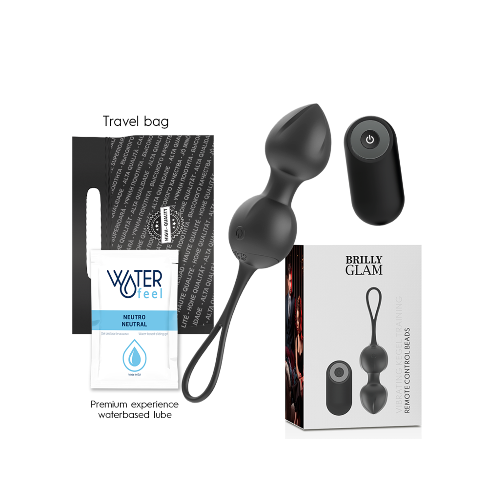BRILLY GLAM - PERLES DE KEGEL VIBRANTES TÉLÉCOMMANDE