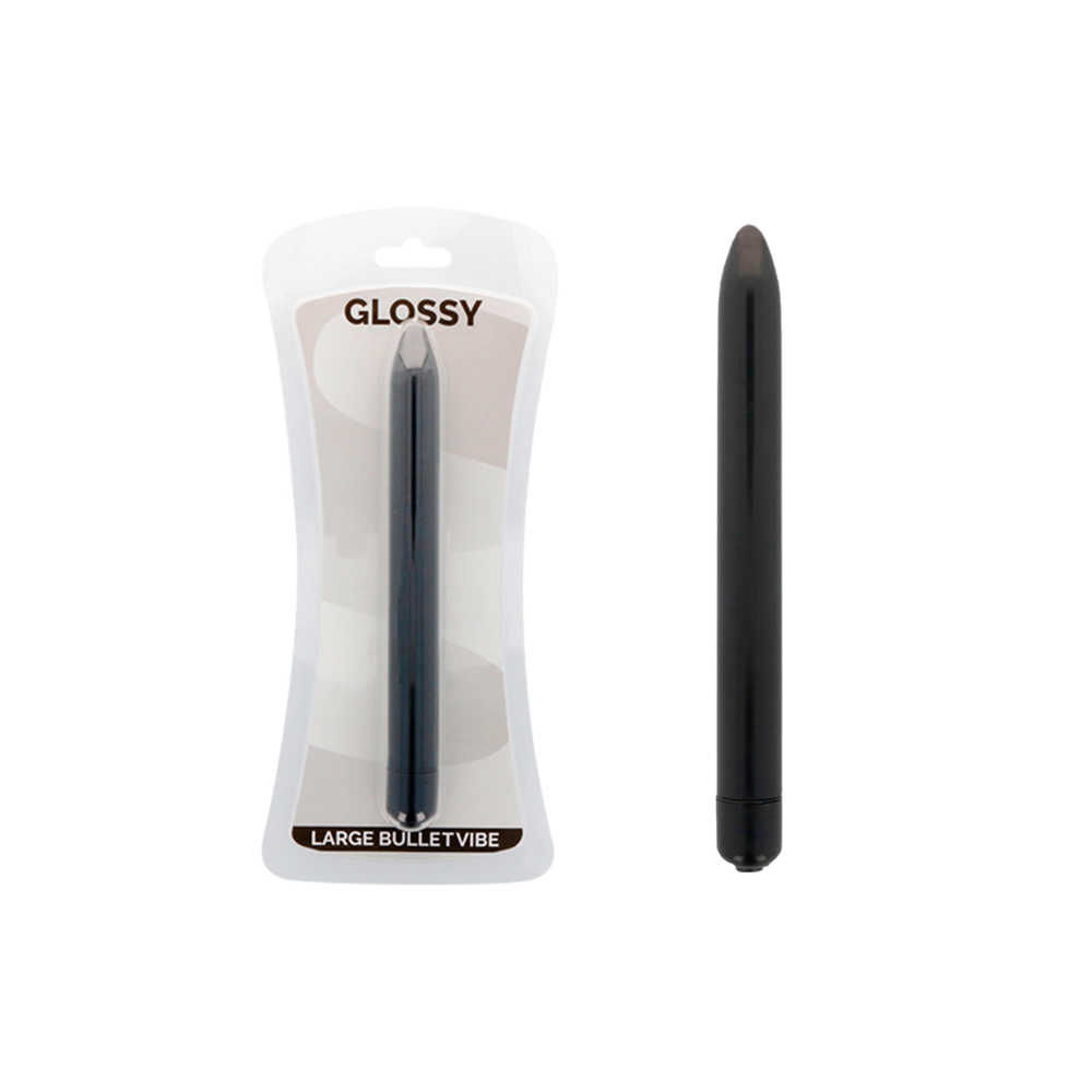 GLOSSY - VIBRATEUR SLIM NOIR