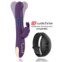 TREASURE - BASTIAN VIBROMASSEUR RABBIT UP & DOWN ROTATIF ET VIBRANT + TÉLÉCOMMANDE WATCHME
