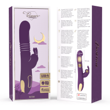 TREASURE - BASTIAN VIBRATORE RABBIT UP & DOWN ROTATORE E VIBRATORE + TELECOMANDO WATCHME