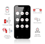 ONINDER - OSLO VIBRATION ET ROTATION NOIR - APPLICATION GRATUITE