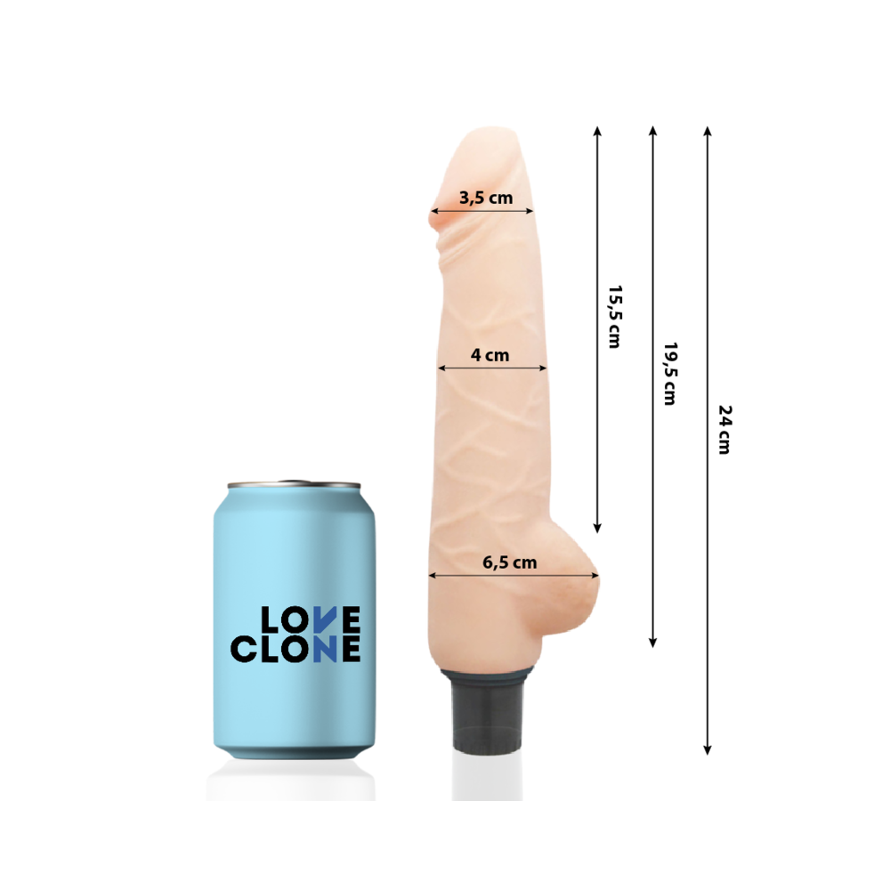 LOVECLONE - HARALD SELBSTSCHMIERENDER VIBRATOR 24 CM -O- 4 CM