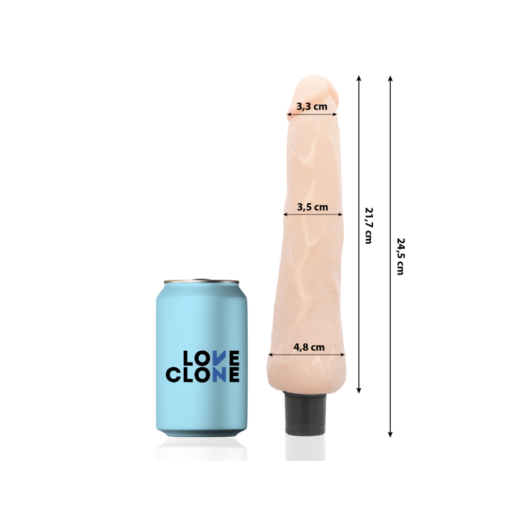 LOVECLONE - RAGNAR SELBSTSCHMIERENDER VIBRATOR 24.5 CM -O- 3.5 CM