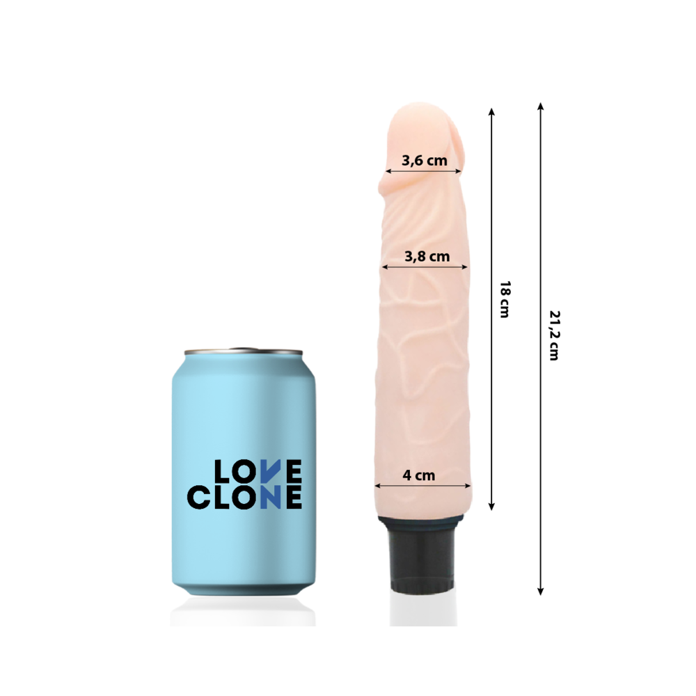 LOVECLONE - FINN SELBSTSCHMIERENDER VIBRATOR 21.2 CM -O- 3.8 CM