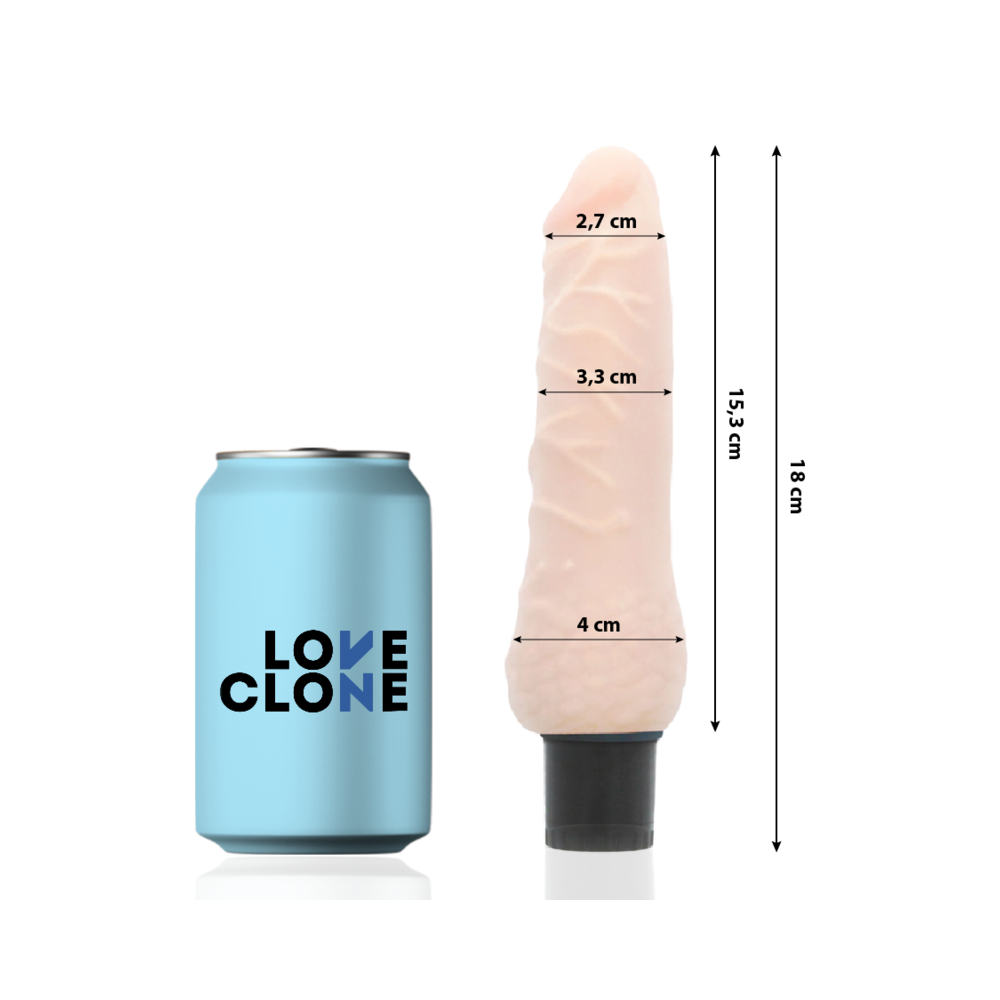 LOVECLONE - SVEN SELBSTSCHMIERENDER VIBRATOR 18.5 CM -O- 3.3 CM