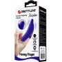 PRETTY LOVE - PUISSANT STIMULATEUR DE DOIGTS BLEU FONCÉ DELPHINI