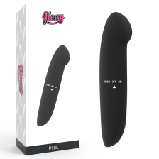 GLOSSY - VIBRATORE PHIL NERO