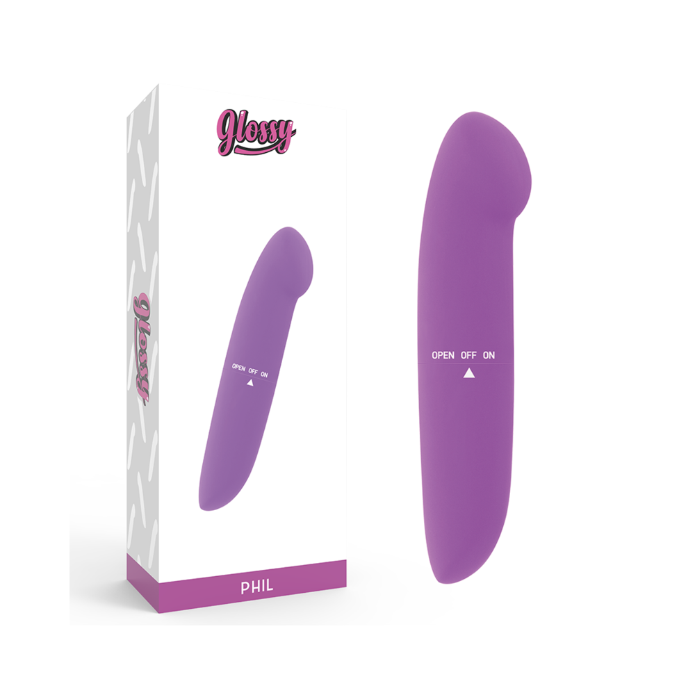 GLOSSY - PHIL VIBRATOR LILA