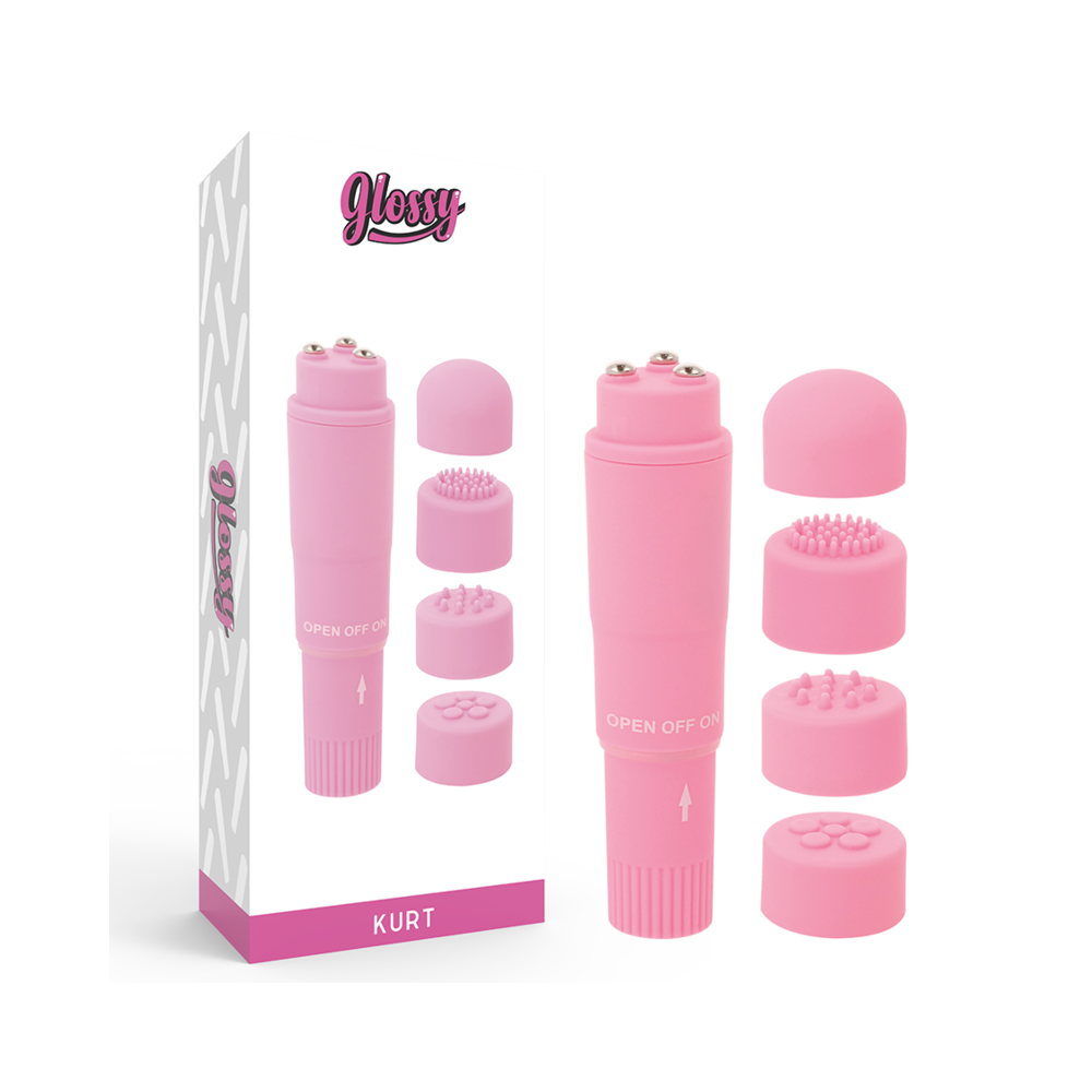 GLOSSY - KURT POCKET MASSAGER PINK