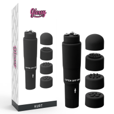 GLOSSY - KURT POCKET MASSAGER BLACK