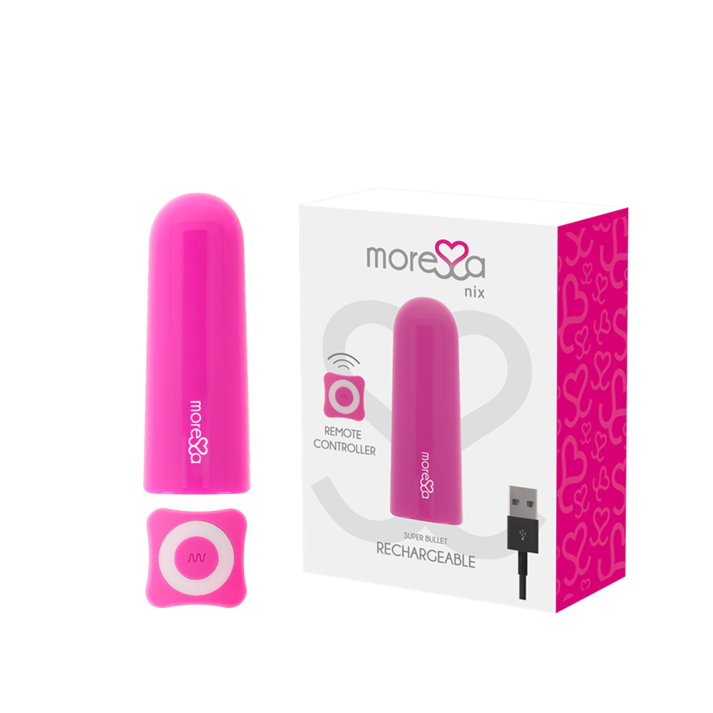 MORESSA - NIX VIBRADOR CONTROLE REMOTO ROSA