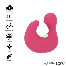 HAPPY LOKY - DUCKYMANIA VIBRATOR PINK