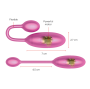 ONINDER - UOVO VIBRANTE DENVER ROSA 7 X 2,7 CM APP GRATUITA