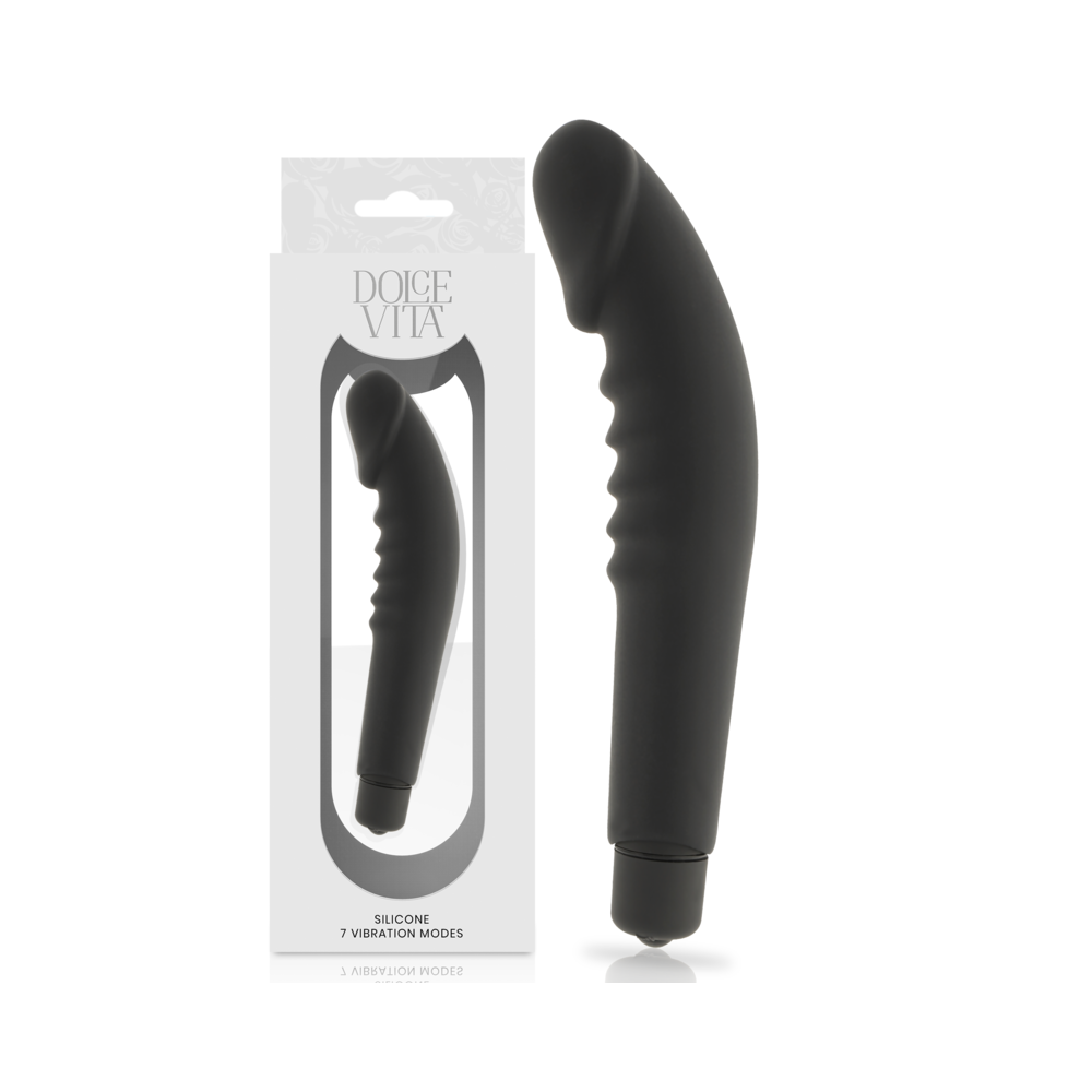 DOLCE VITA - REALISTIC PLEASURE BLACK SILICONE