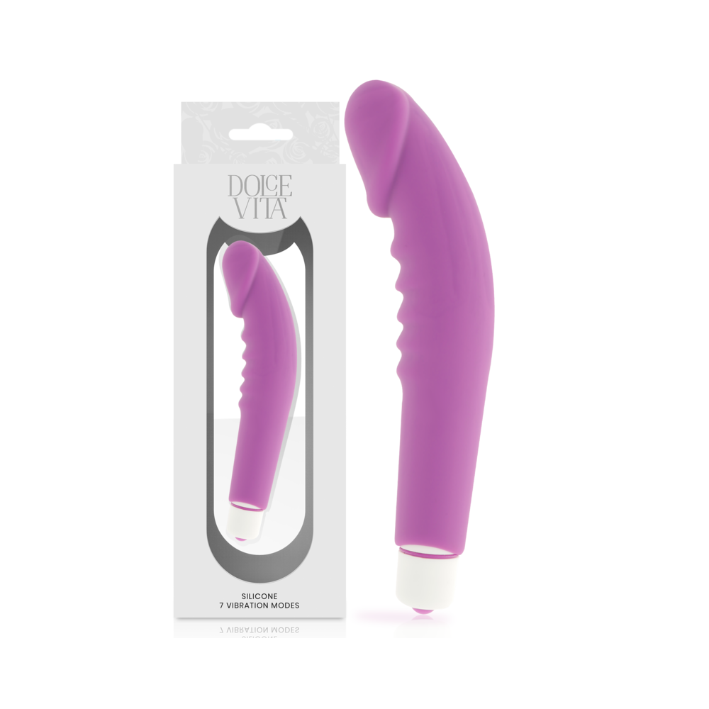 DOLCE VITA - REALISTIC PLEASURE PURPLE SILICONE