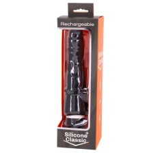 SEVEN CREATIONS - VIBRATORE RICARICABILE NERO 7V 20 CM