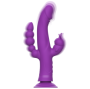 INTENSE - VIBRATEUR EN SILICONE CASANOVA RABBIT TRIPLE MOTEUR VIOLET