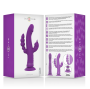 INTENSE - VIBRATEUR EN SILICONE CASANOVA RABBIT TRIPLE MOTEUR VIOLET