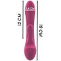 INTENSE - VIBRADOR LUIGI COELHO ROSA SILICONE LÍQUIDO
