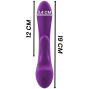 INTENSE - LUIGI RABBIT VIBRATEUR LIQUIDE SILICONE VIOLET
