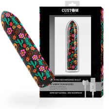 CUSTOM BULLETS - PERSONNALISÉS MAGNÉTIQUE FLORAL RECHARGEABLE 10V