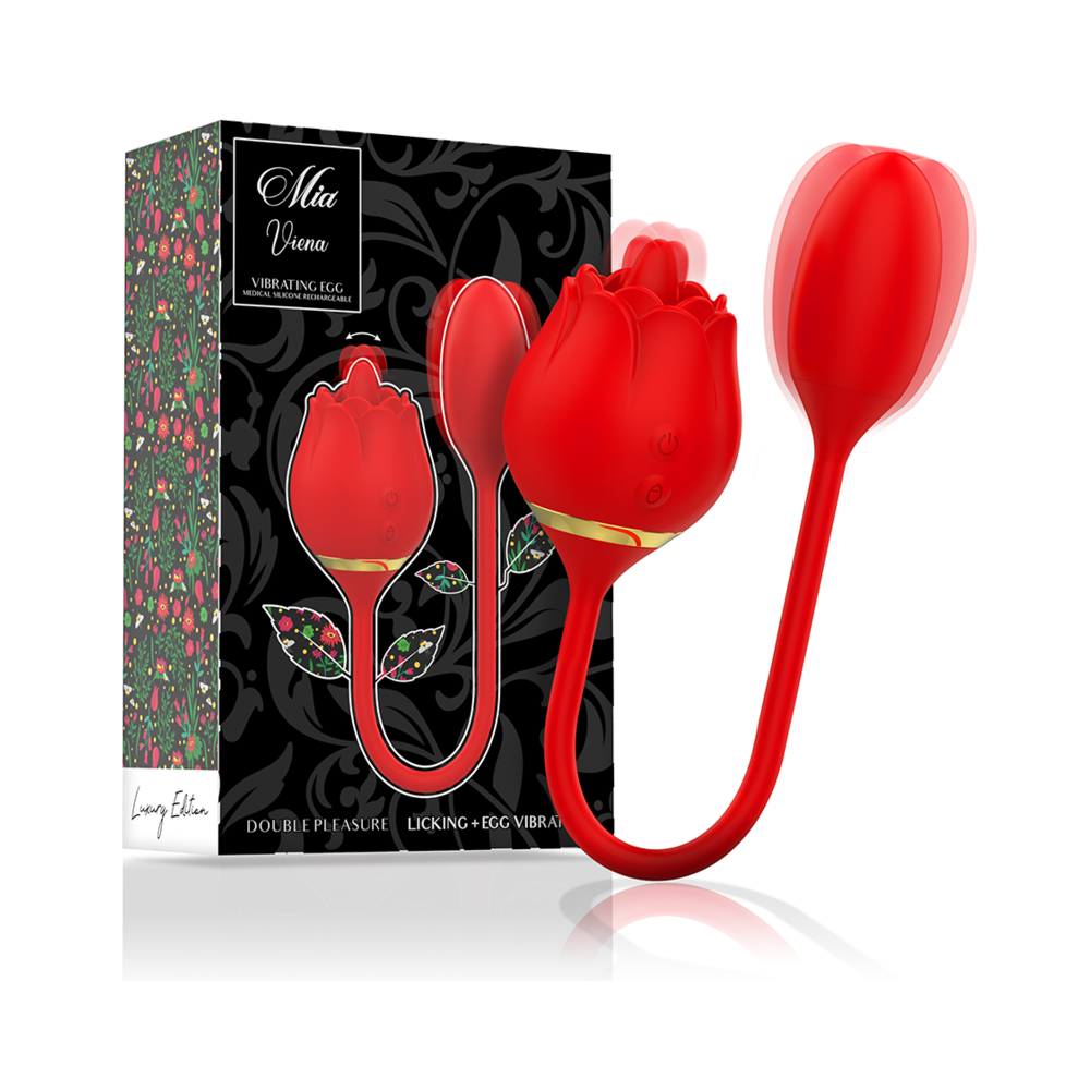 MIA - VIENNA LAMBIDA DUPLA DE PRAZER + VIBRADOR DE OVO