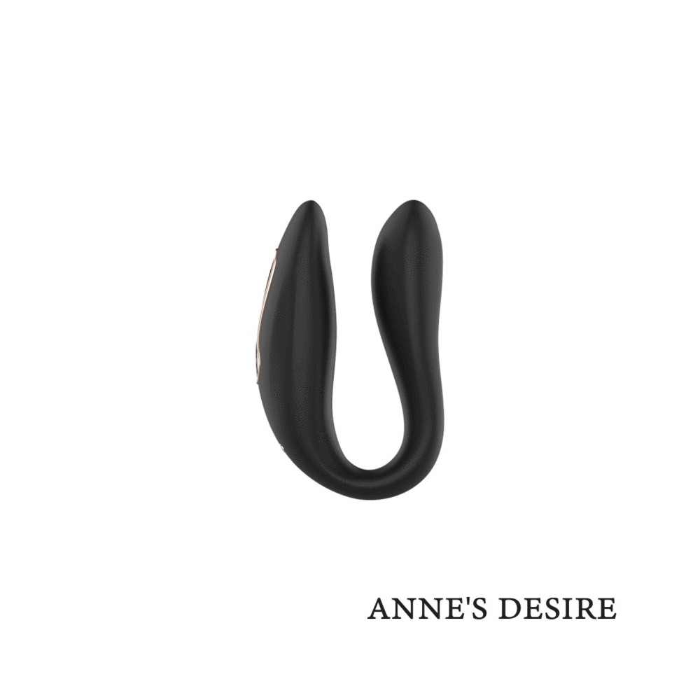 ANNE'S DESIRE - DUAL PLEASURE TECHNOLOGIE SANS FIL WATCHME NOIR/OR