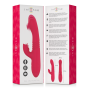 INTENSE - DUA MULTIFUNCTION RECHARGEABLE UP & DOWN VIBRATOR WITH RED TONGUE